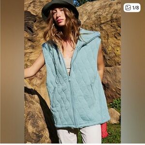 NWOT Free People Movement Dream Big Quilted Vest